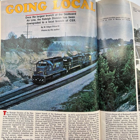 Lot 5 Vintage Railroad Train Magazines 1960 through 1987 - Picture 3 of 16